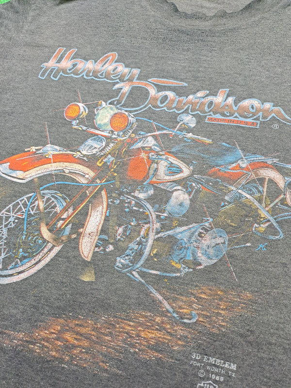 Camiseta T-shirt Harley Davidson 3d Vintage 1989 Motorcycle