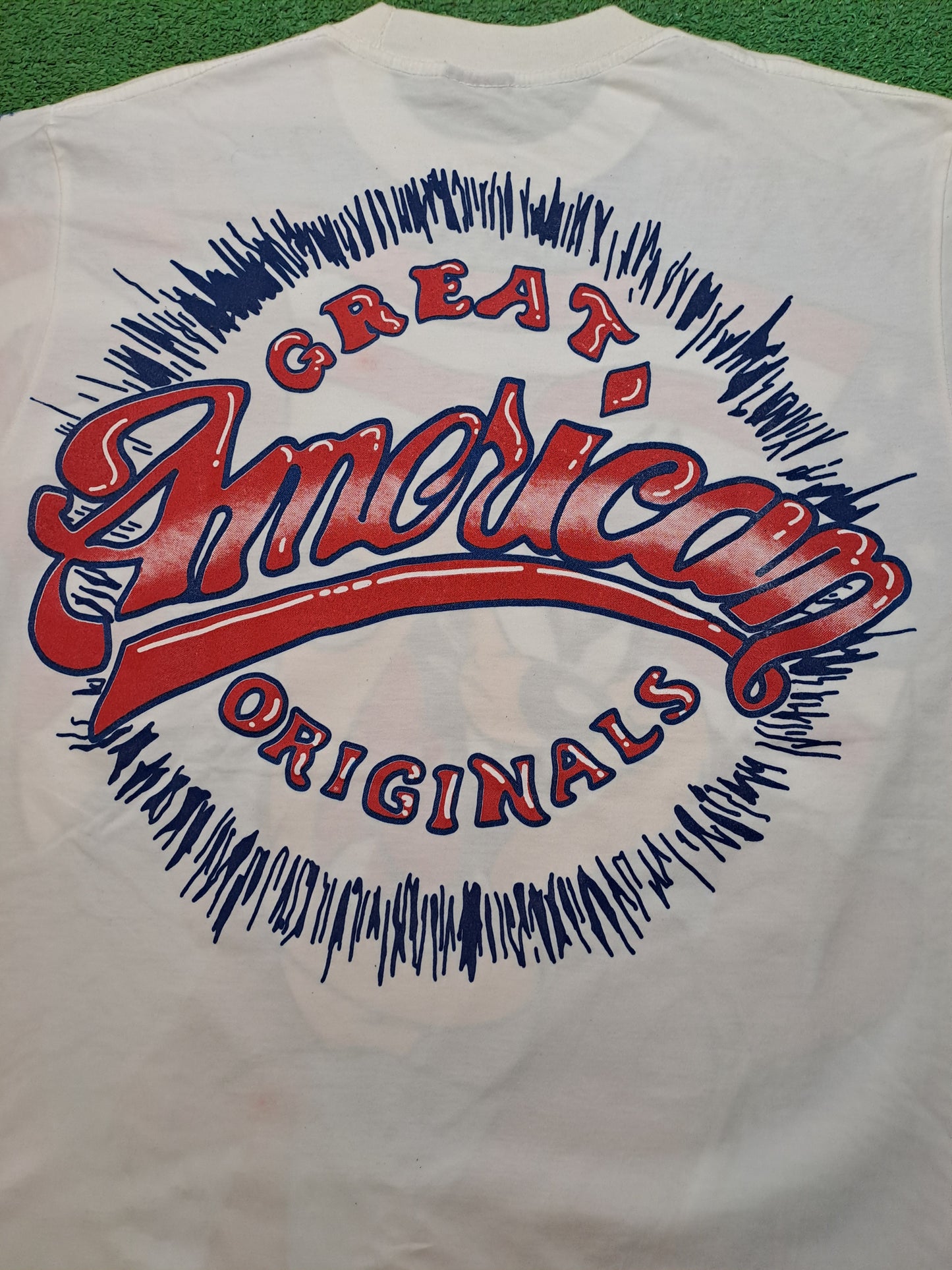 Camiseta T-shirt Taz flag Usa Over print OVP Size L