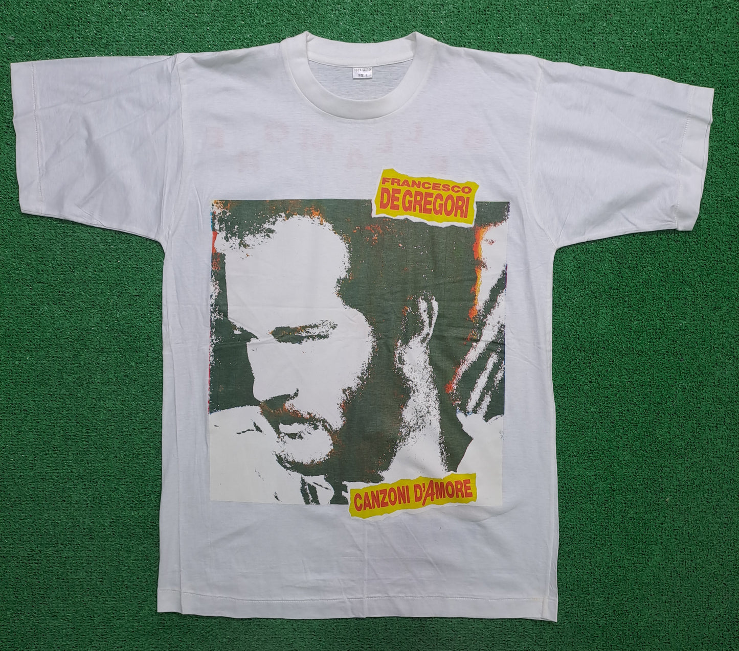 Camiseta T-shirt Francesco de Gregori Tour 92-93 Bellamore Vintage 90s