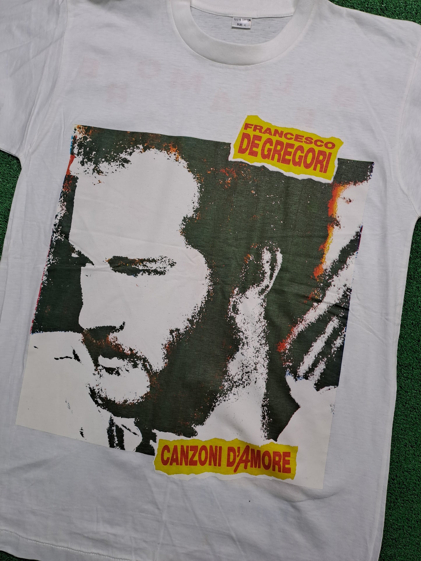 Camiseta T-shirt Francesco de Gregori Tour 92-93 Bellamore Vintage 90s