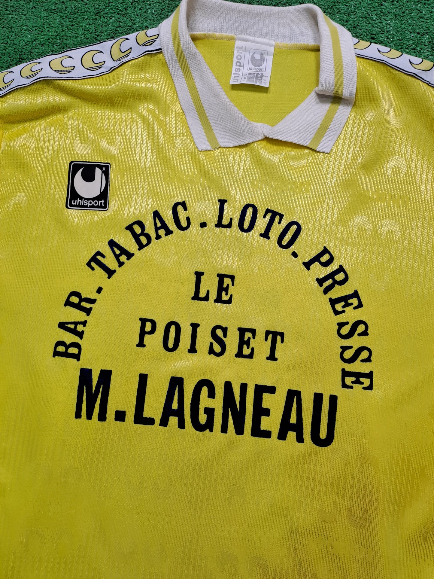 Camiseta T-shirt Uhlsport Vintage 80s Le poiset M. Lagneau Nº7