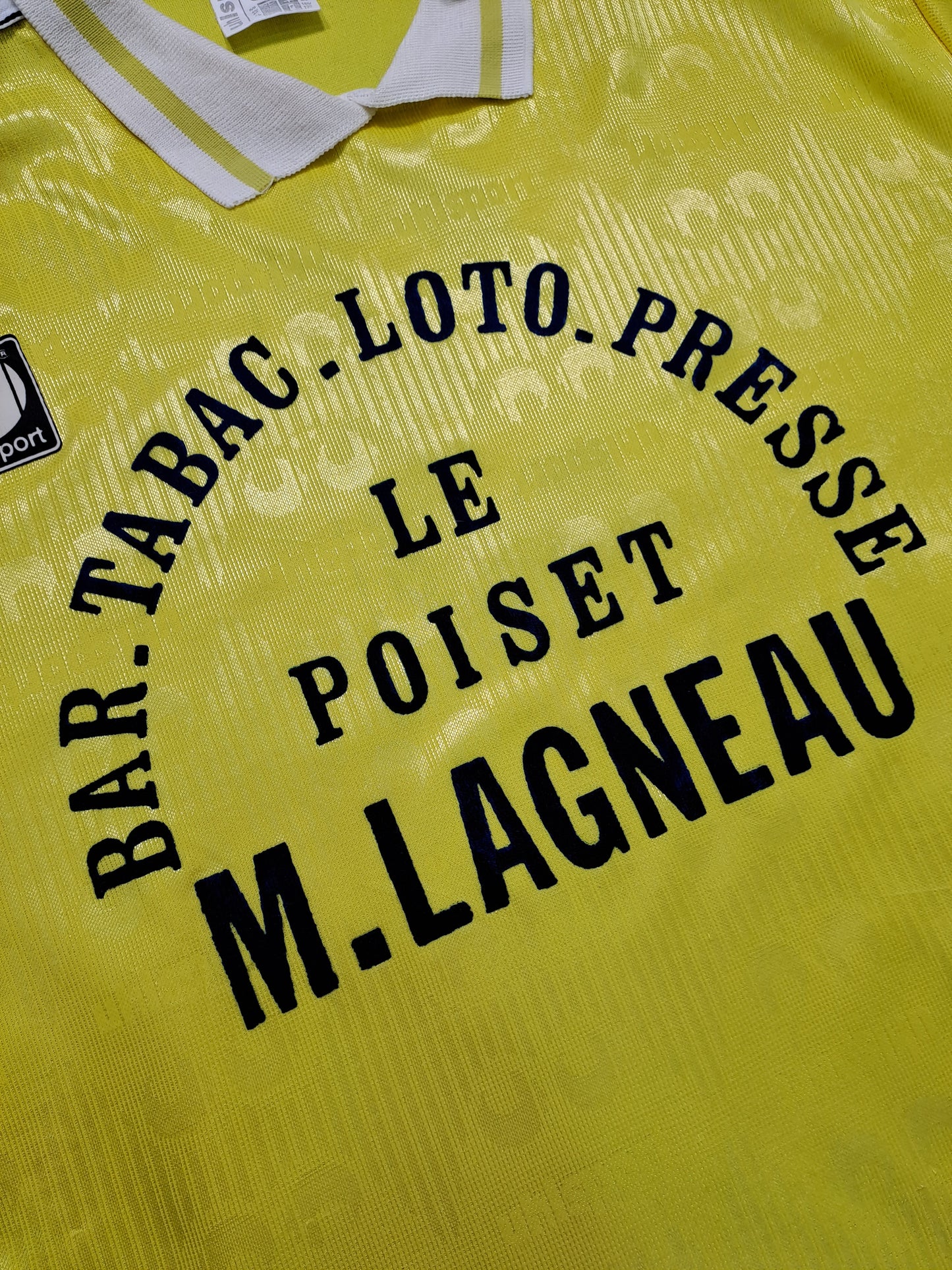Camiseta T-shirt Uhlsport Vintage 80s Le poiset M. Lagneau Nº7