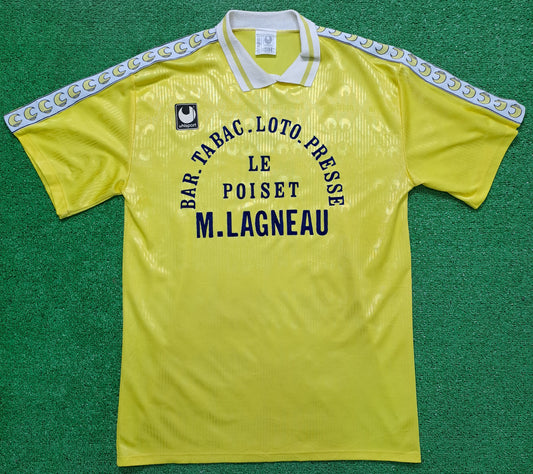 Camiseta T-shirt Uhlsport Vintage 80s Le poiset M. Lagneau Nº7