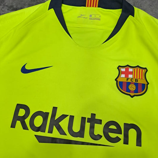 Camiseta FC Barcelona 2018 Visitante Nike Dri-FIT Amarilla Flúor – Talla XL | Oficial LaLiga