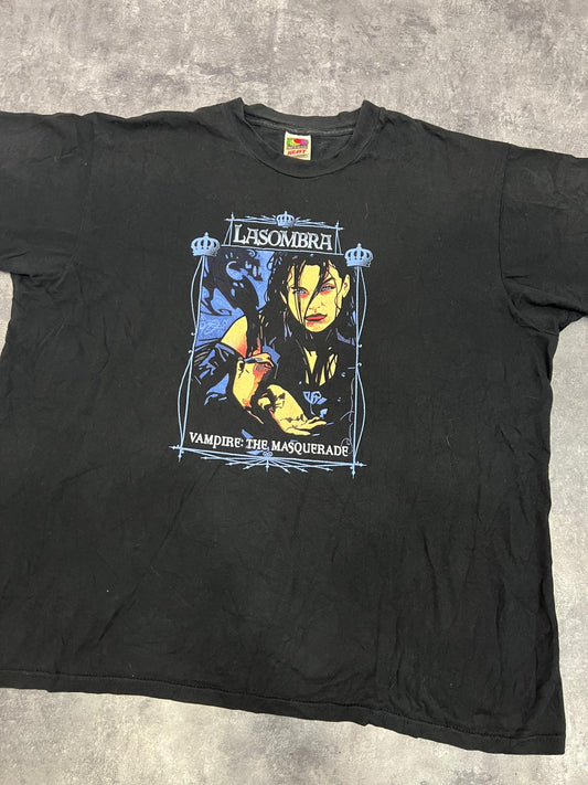 Vampire The Masquerade Lasombra Vintage T-Shirt – Gothic RPG World of Darkness XL