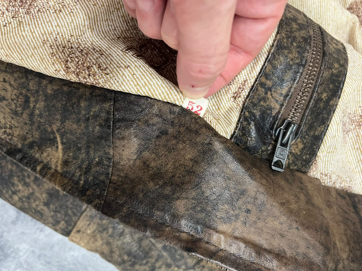 Vintage Air Force Leather Bomber Jacket – Chaqueta aviador piel vintage talla 52