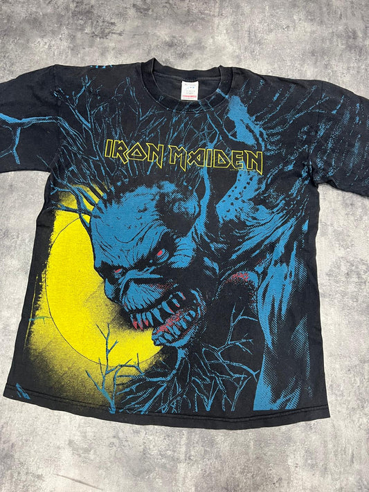 Iron Maiden 1992 Vintage All Over Print T-Shirt – Screen Stars XL