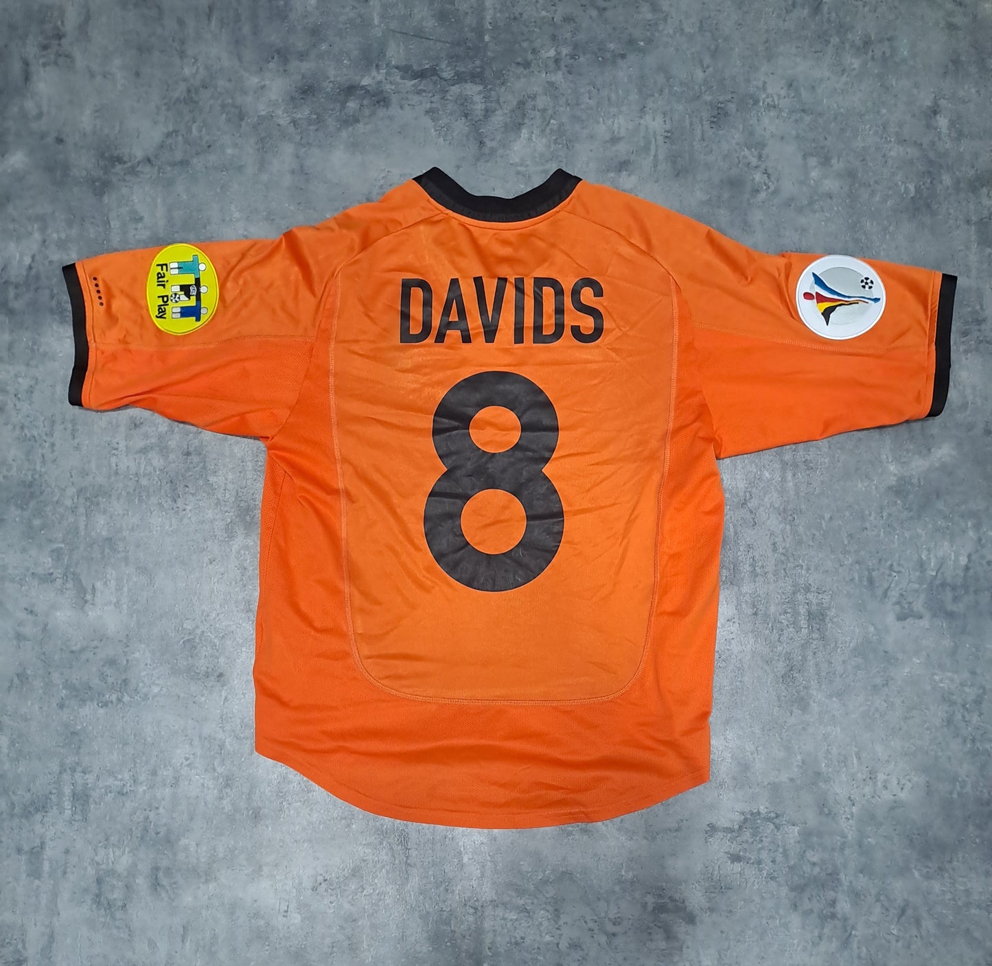 Países Bajos Holanda Nike 2000-02 • Davids #8 • Euro 2000 •
