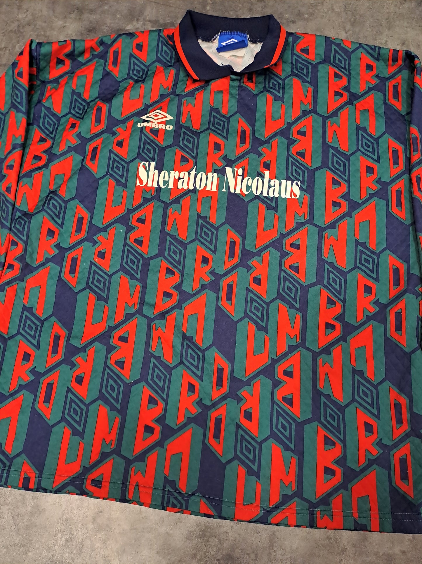 Umbro Portero 90s • Sheraton Nicolaus • #1 • XL • Original Vintage Goalkeeper