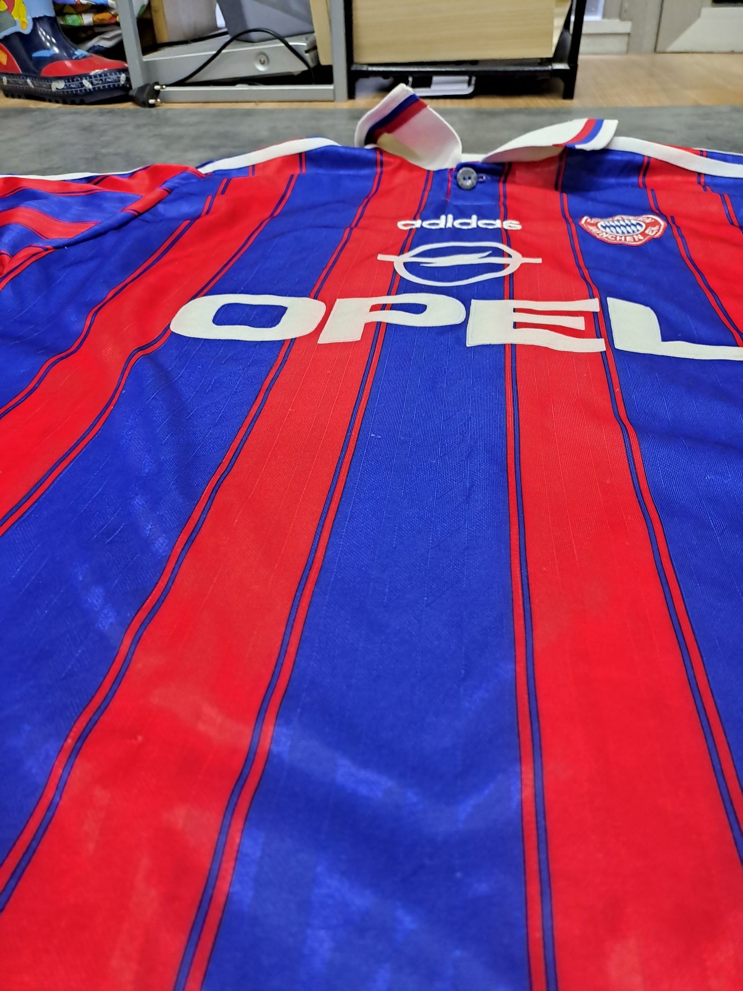 Bayern Múnich 1993-95 Home • Adidas Opel • #4 MIKE • Vintage
