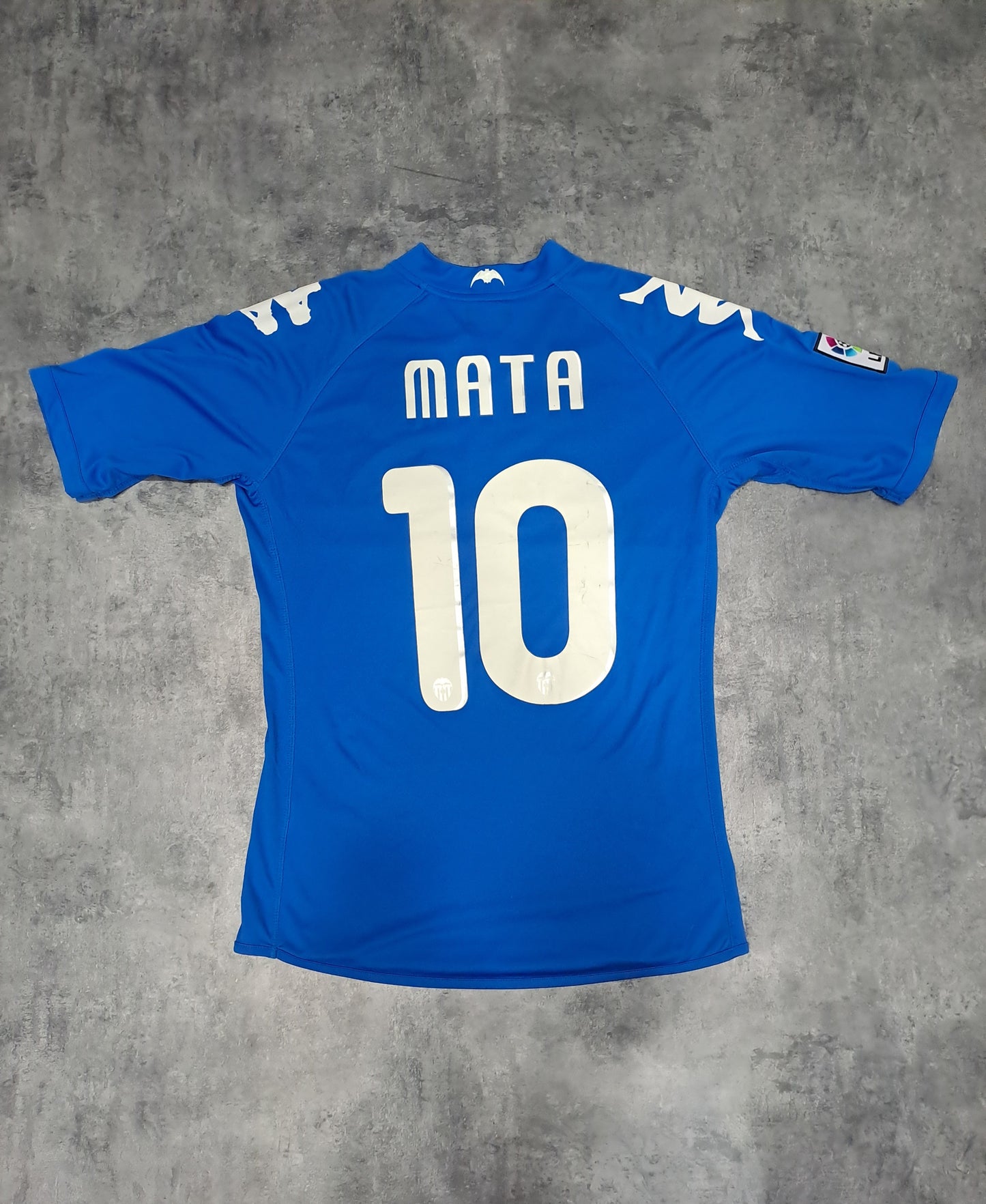 Camiseta Valencia CF Juan Mata 10 Visitante 2009/10 Kappa Vintage Azul Unibet