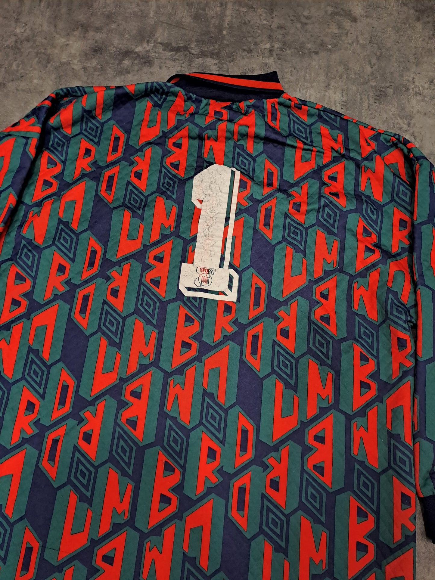 Umbro Portero 90s • Sheraton Nicolaus • #1 • XL • Original Vintage Goalkeeper