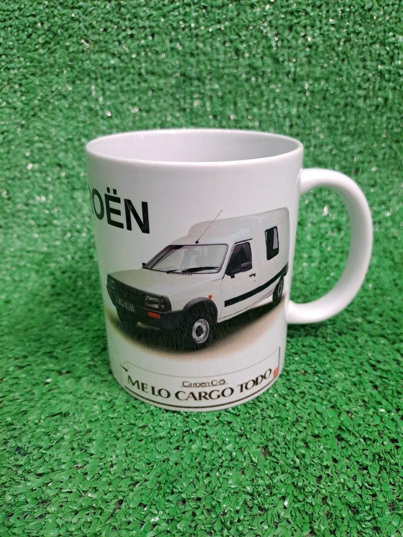 Taza Cerámica Personalizada Citroën C15 Vintage 90s