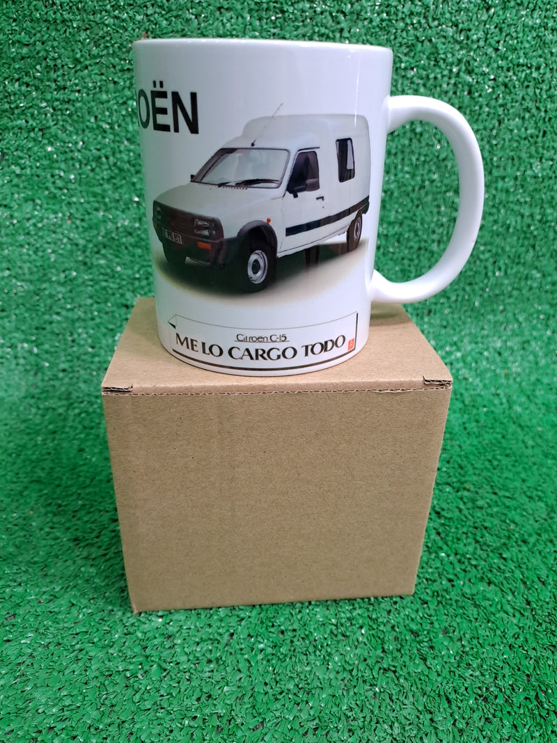 Taza Cerámica Personalizada Citroën C15 Vintage 90s