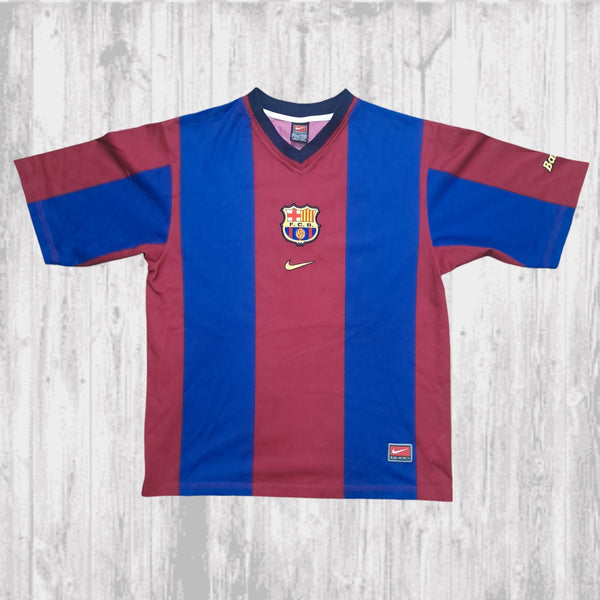 Camiseta T-shirt Nike Fc Barcelona Vintage 1998-99 Figo 7 Size L