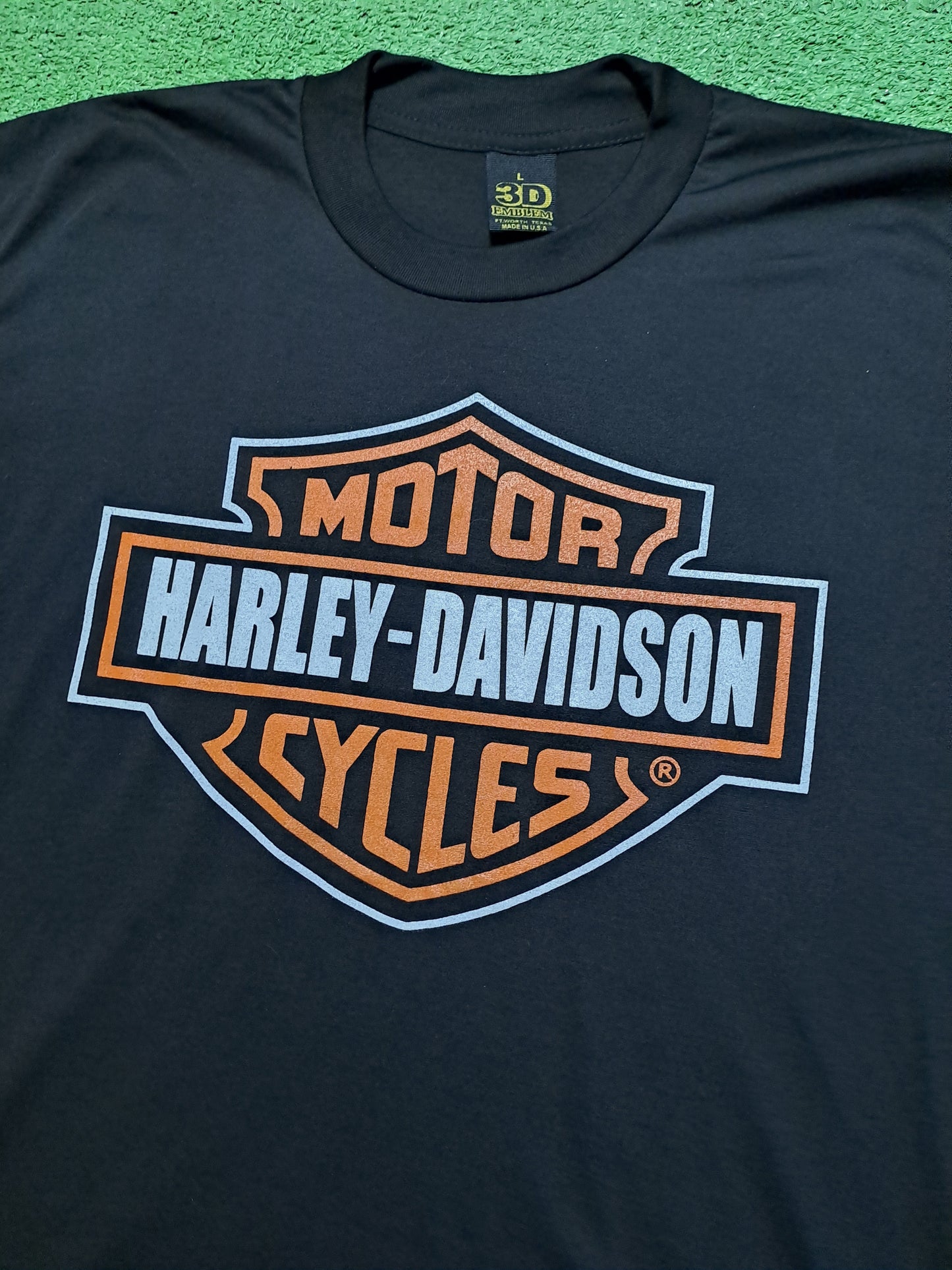 Camiseta T-shirt Harley Davidson 3d Emblem big logo Size L