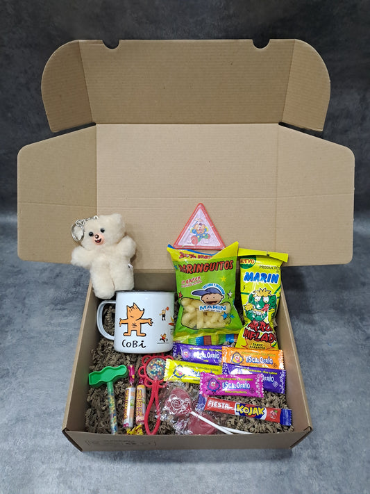 Lote Kit Nostalgia Taza Cobi Barcelona 92 Chuches Snacks Vintage