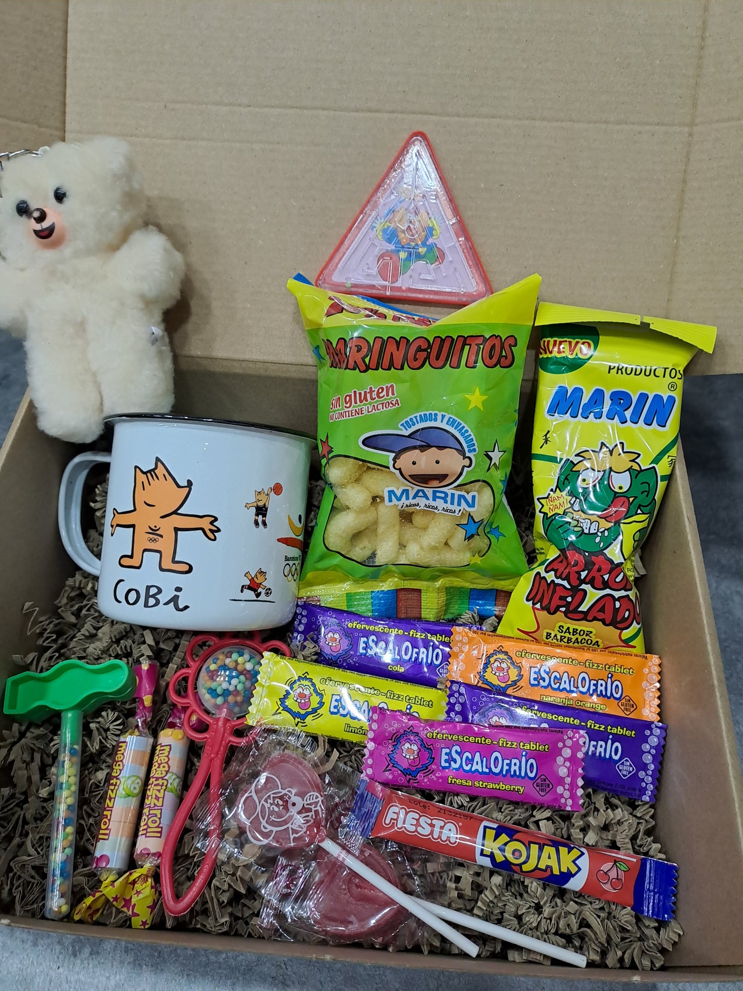 Lote Kit Nostalgia Taza Cobi Barcelona 92 Chuches Snacks Vintage