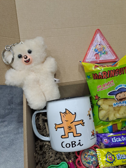 Lote Kit Nostalgia Taza Cobi Barcelona 92 Chuches Snacks Vintage
