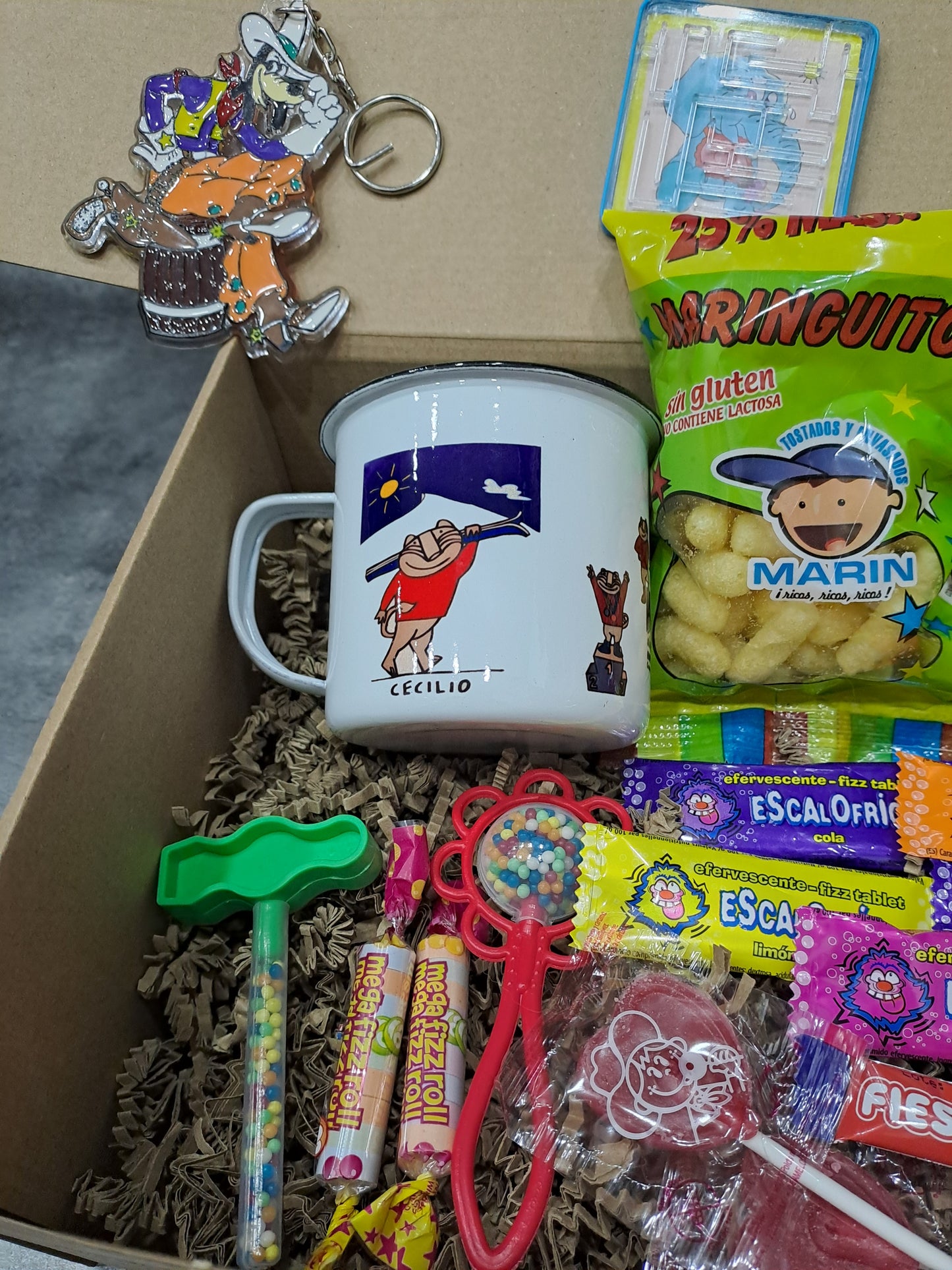 Lote Kit Nostalgia Taza Cecilio Sierra Nevada 1995 Chuches Snacks Vintage