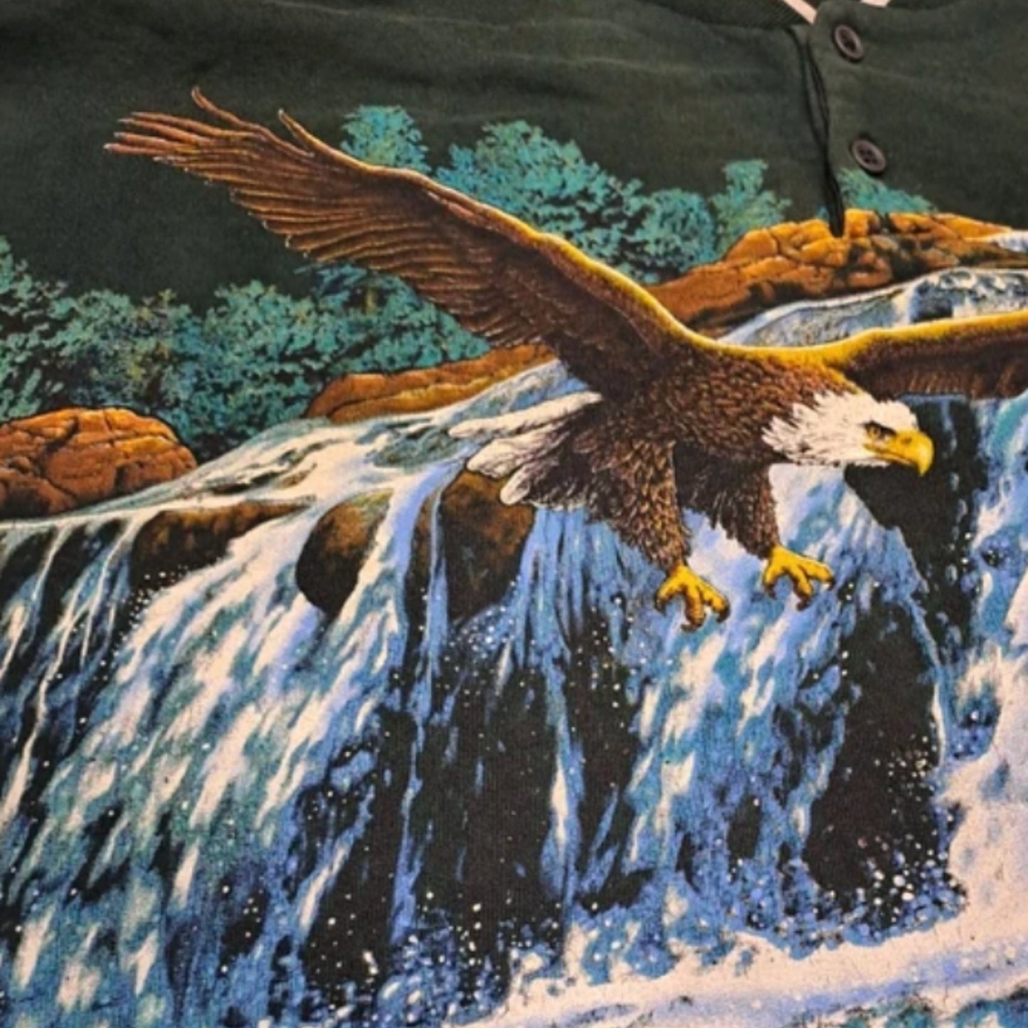 Sudadera Aguilas Eagles Sweatshirt Crewneck Vintage 80s 90s Over Print Size XL-L