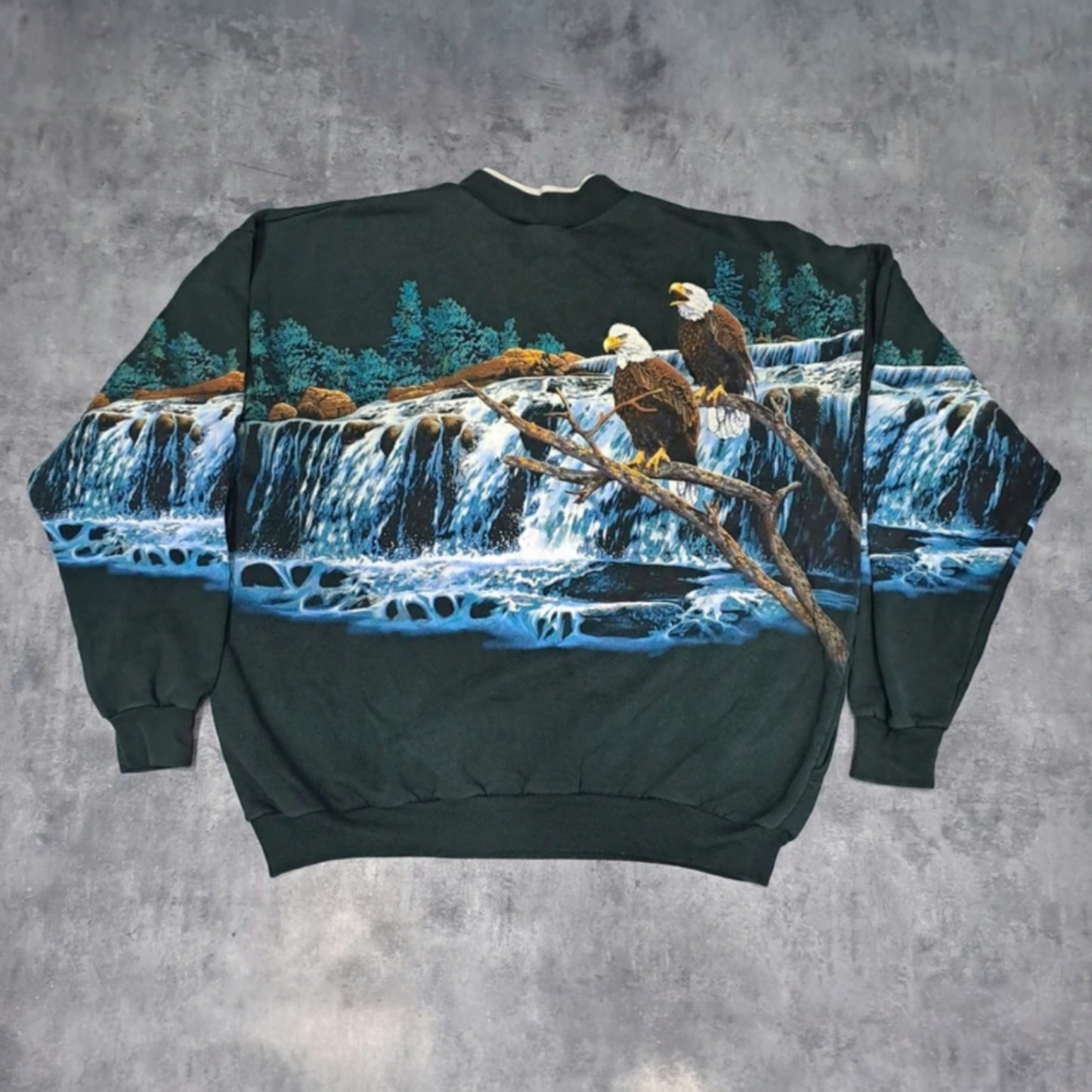 Sudadera Aguilas Eagles Sweatshirt Crewneck Vintage 80s 90s Over Print Size XL-L