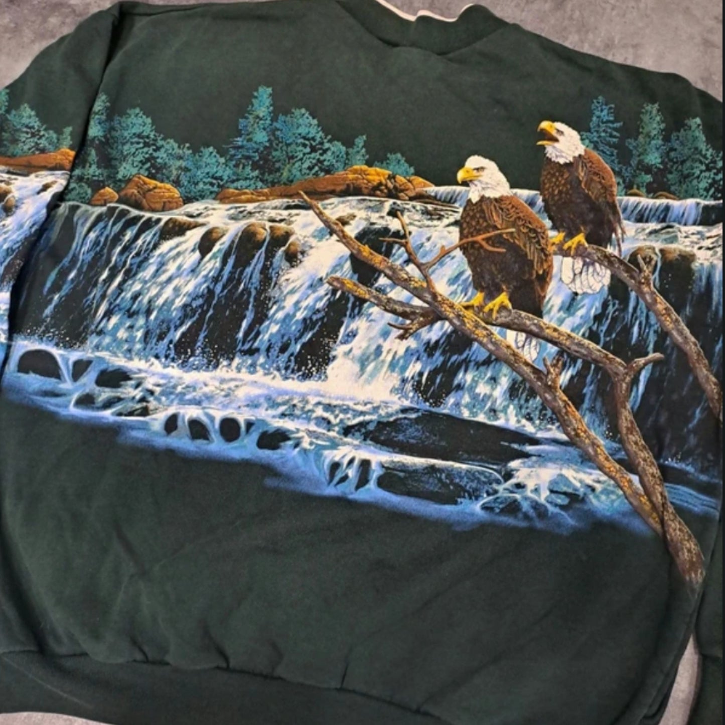 Sudadera Aguilas Eagles Sweatshirt Crewneck Vintage 80s 90s Over Print Size XL-L