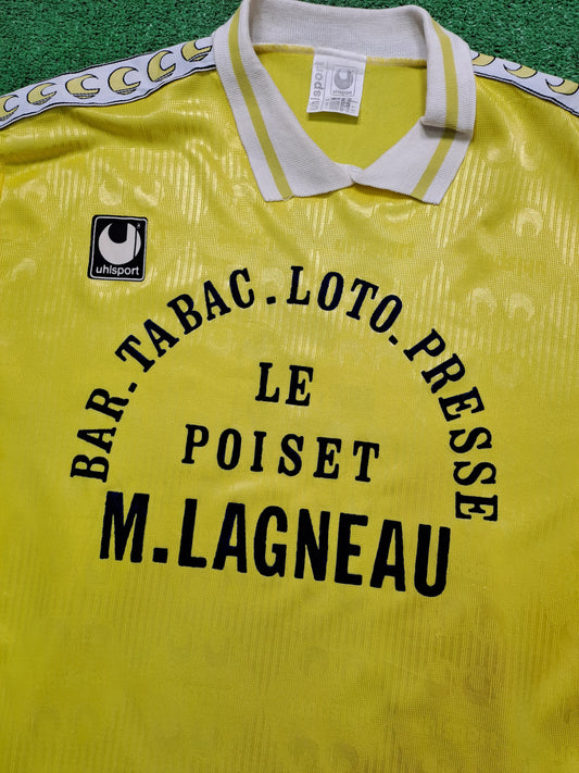 Camiseta T-shirt Uhlsport Vintage 80s Le poiset M. Lagneau Nº7