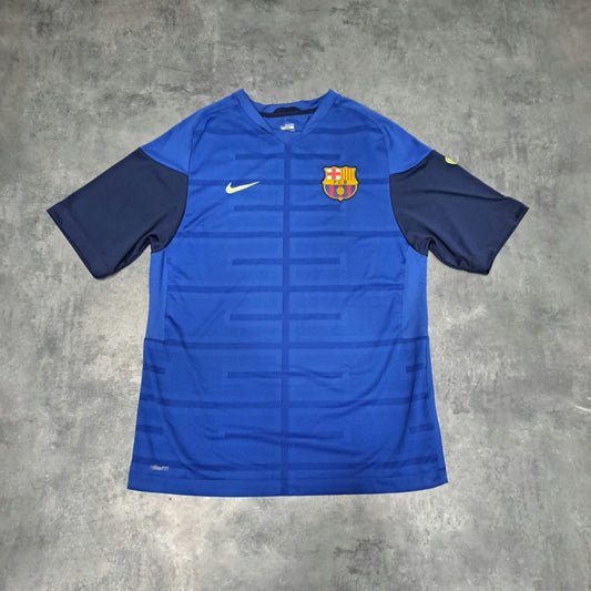 Camiseta Entrenamiento FC Barcelona Nike Dri-FIT Azul – Talla M 2009 | Fútbol Vintage & Streetwear