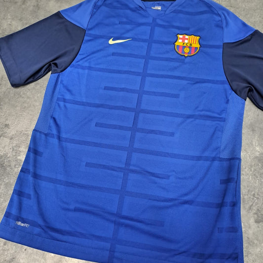 Camiseta Entrenamiento FC Barcelona Nike Dri-FIT Azul – Talla M 2009 | Fútbol Vintage & Streetwear