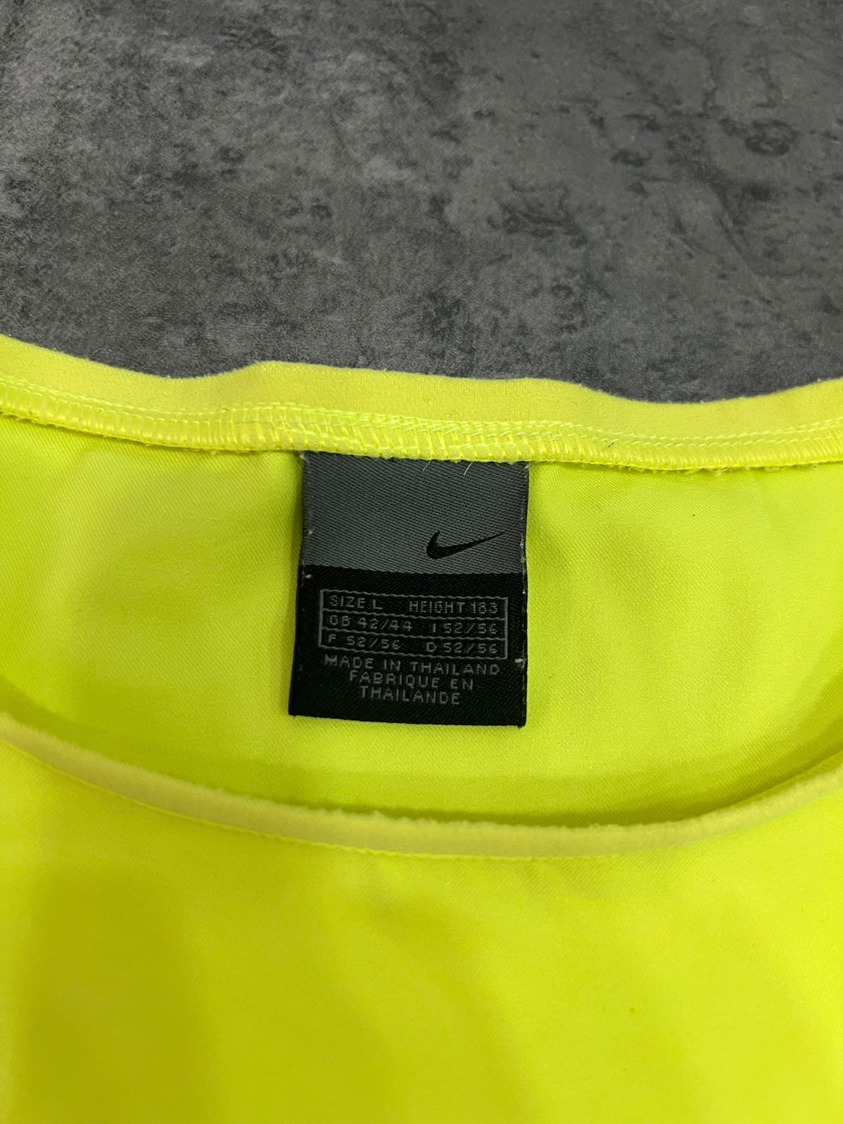Inter Milan Nike 2002-2004 Vintage Training Shirt Yellow | L