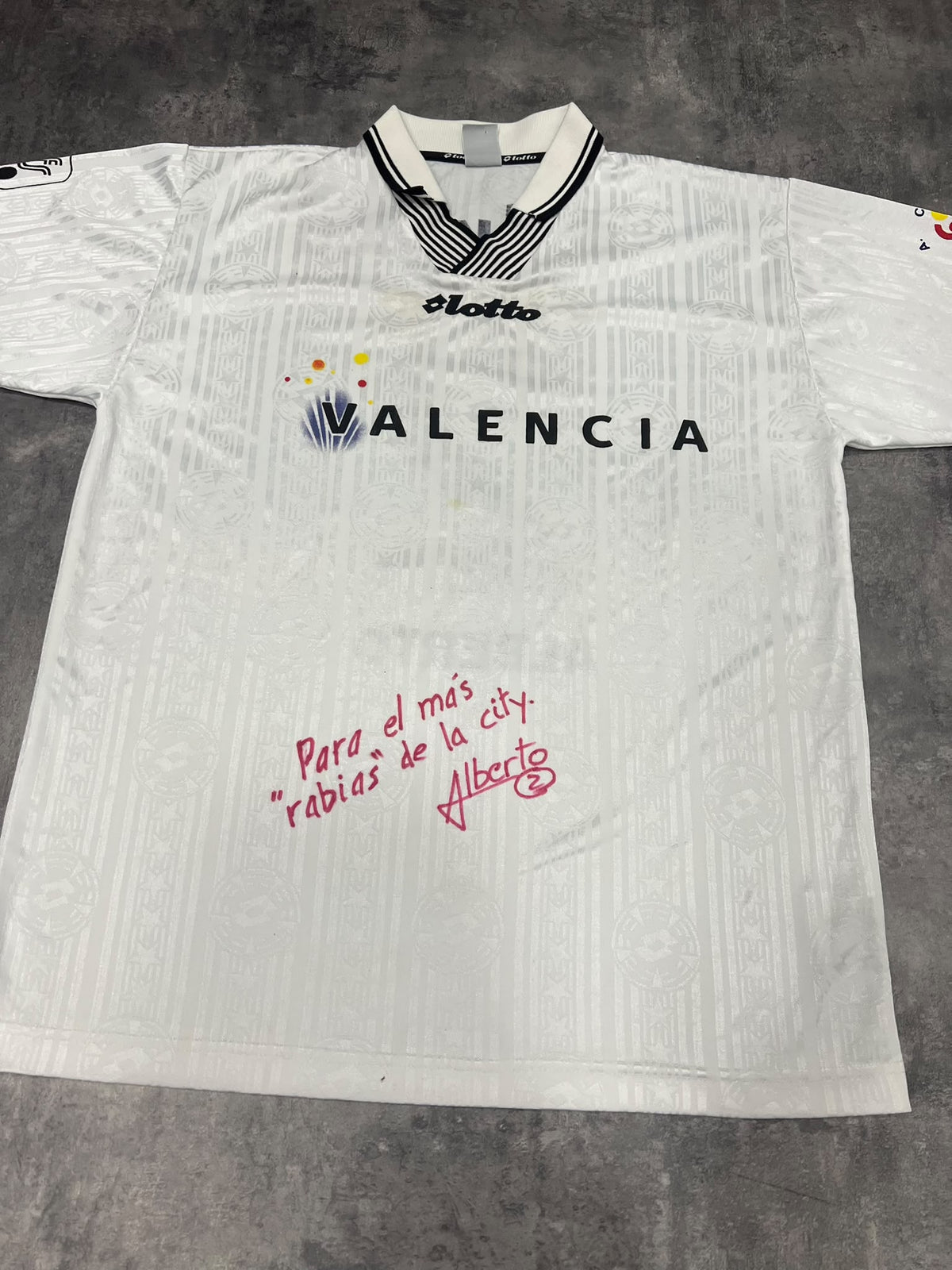 Valencia Vijusa Lotto Alberto #2 Player Issue – Camiseta Vintage 2000s
