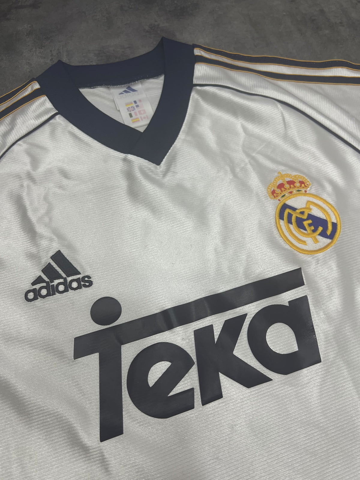 Real Madrid Adidas Teka – Camiseta Vintage 90s