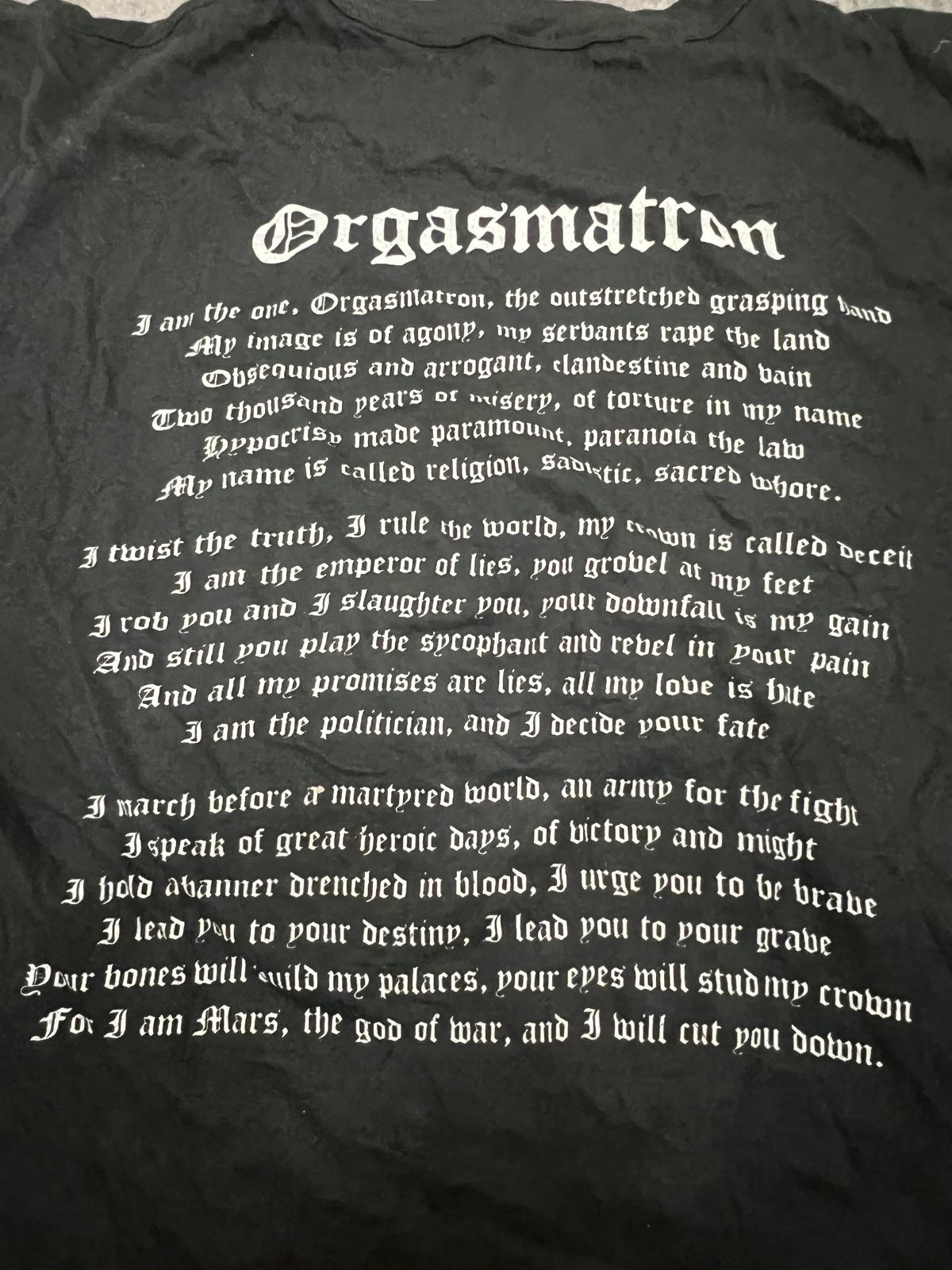 Motörhead Orgasmatron 1986 Vintage T-Shirt – Made in England