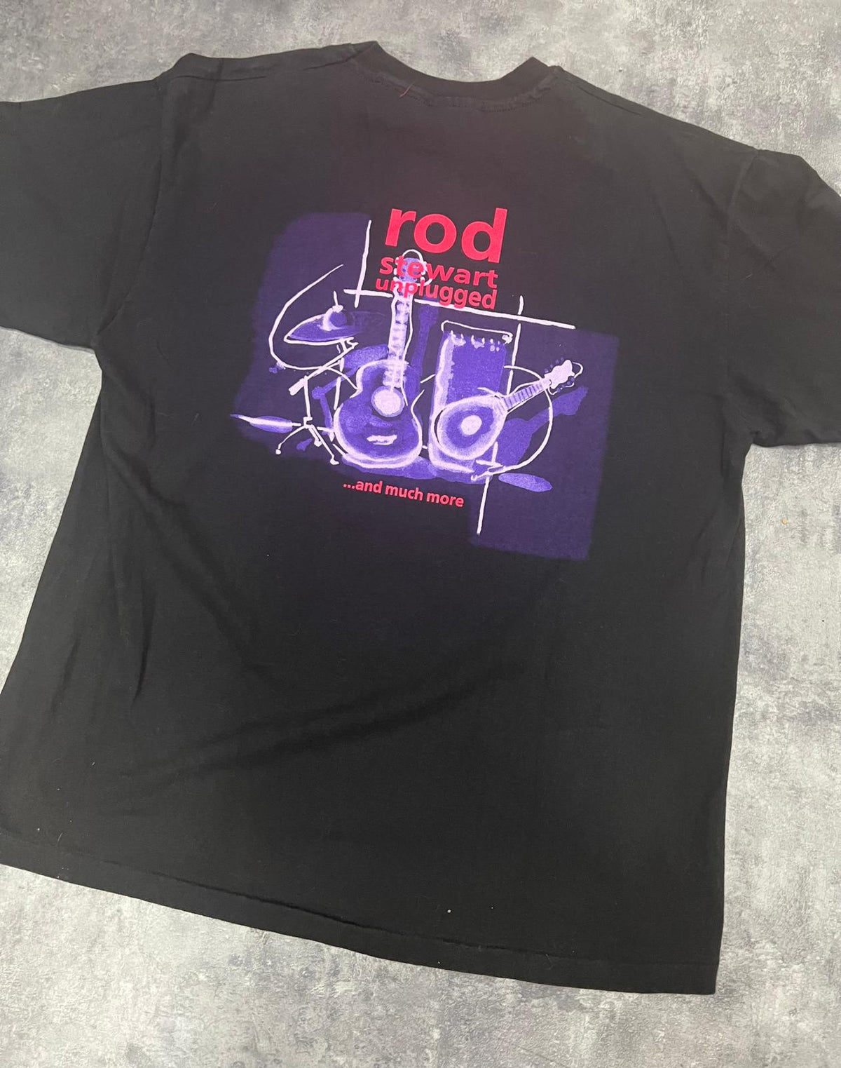 Rod Stewart Unplugged 1993 Vintage T-Shirt – Hanes Made in USA
