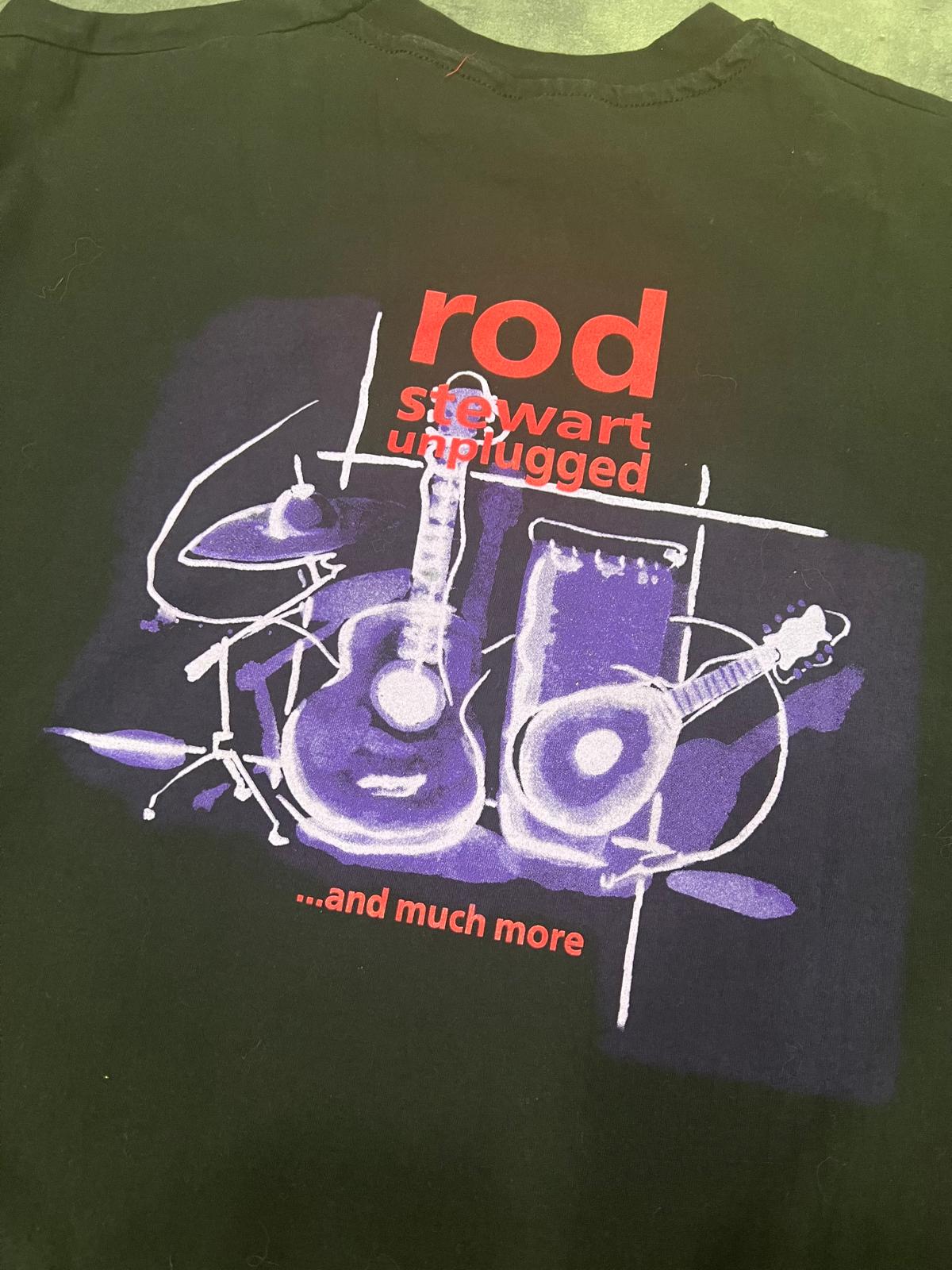 Rod Stewart Unplugged 1993 Vintage T-Shirt – Hanes Made in USA