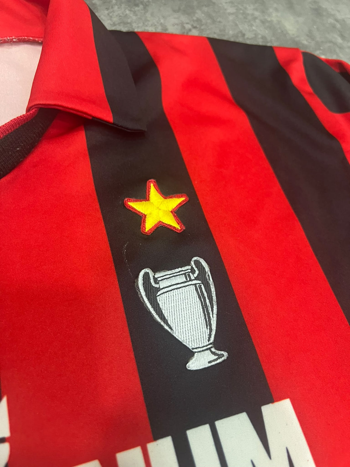 AC Milan Adidas Original 1990-91 Mediolanum #4 – Vintage Football Shirt