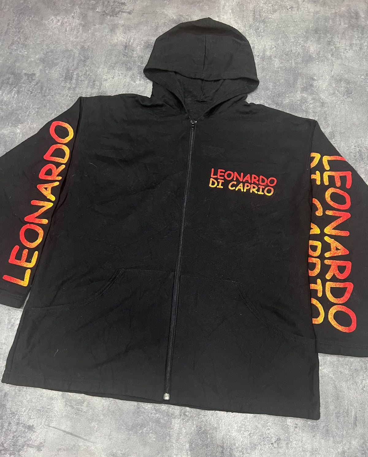 Leonardo DiCaprio 90s Style Full Print Zip Hoodie – Sudadera Retro