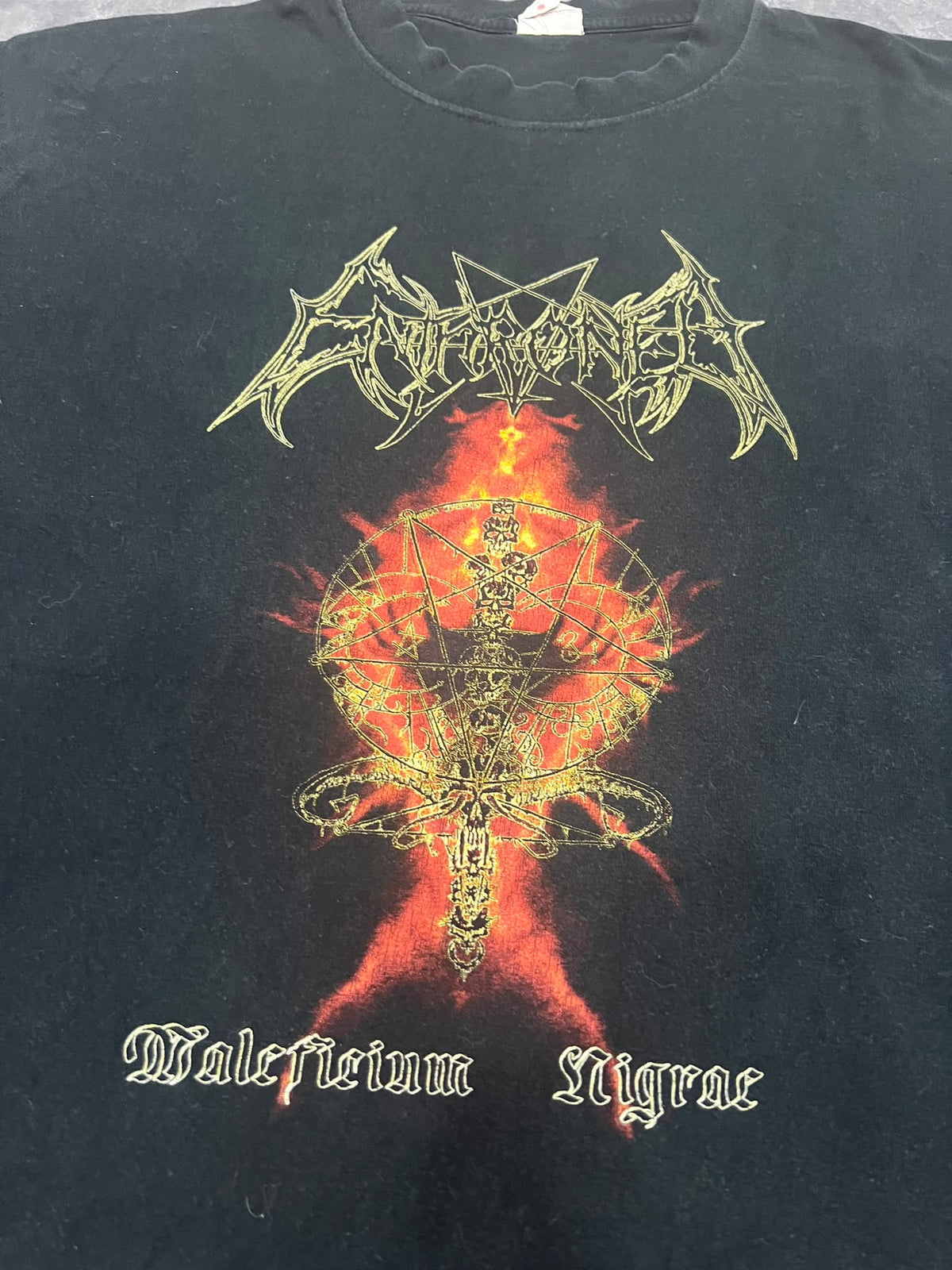 Enthroned Maleficium Nigrae Vintage 2000 Promodoro Black Metal Long Sleeve
