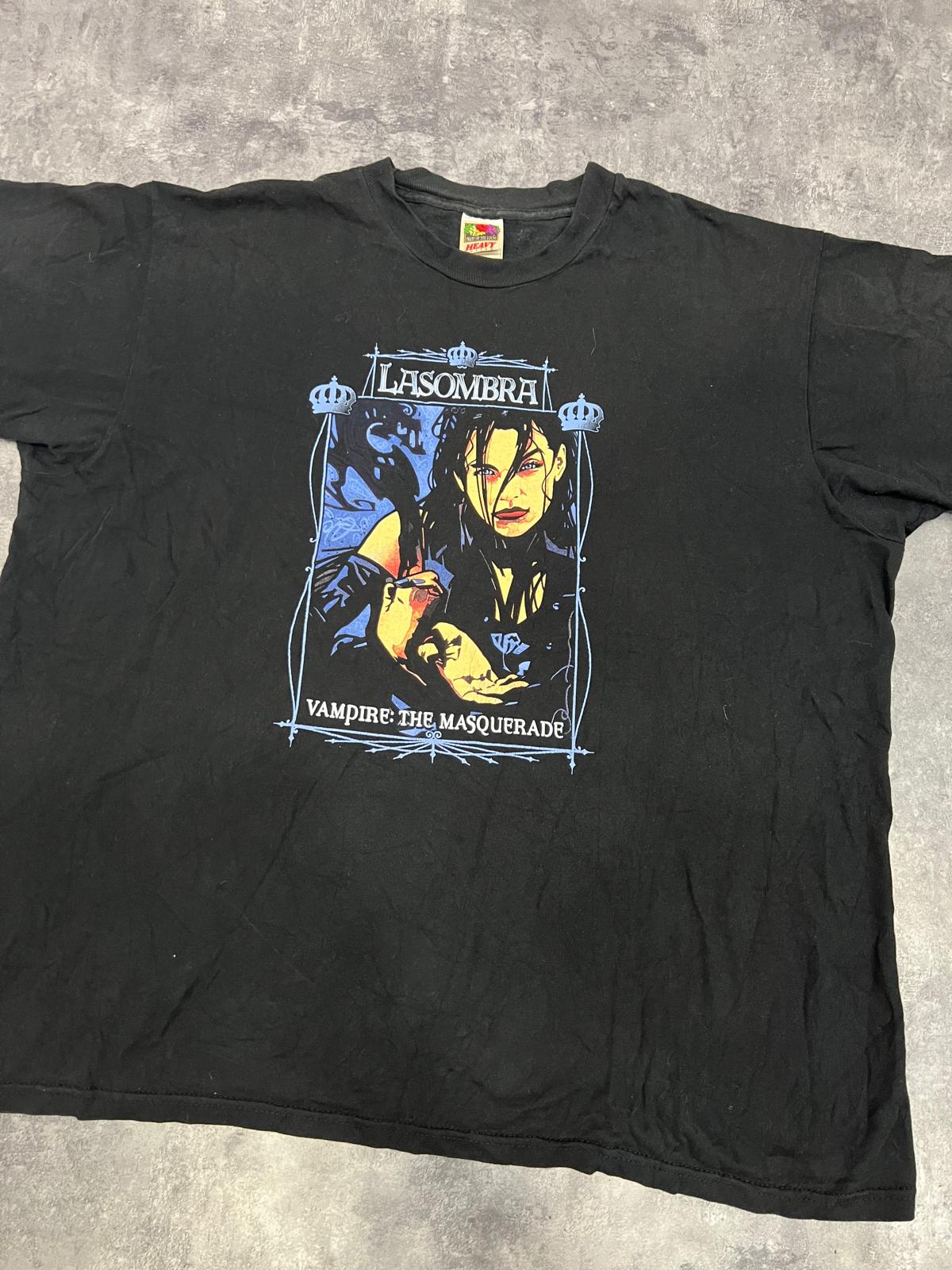 Vampire The Masquerade Lasombra Vintage T-Shirt – Gothic RPG World of Darkness XL