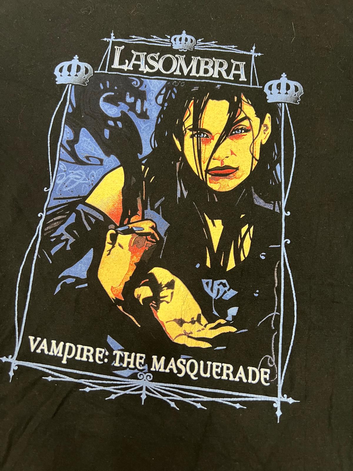 Vampire The Masquerade Lasombra Vintage T-Shirt – Gothic RPG World of Darkness XL