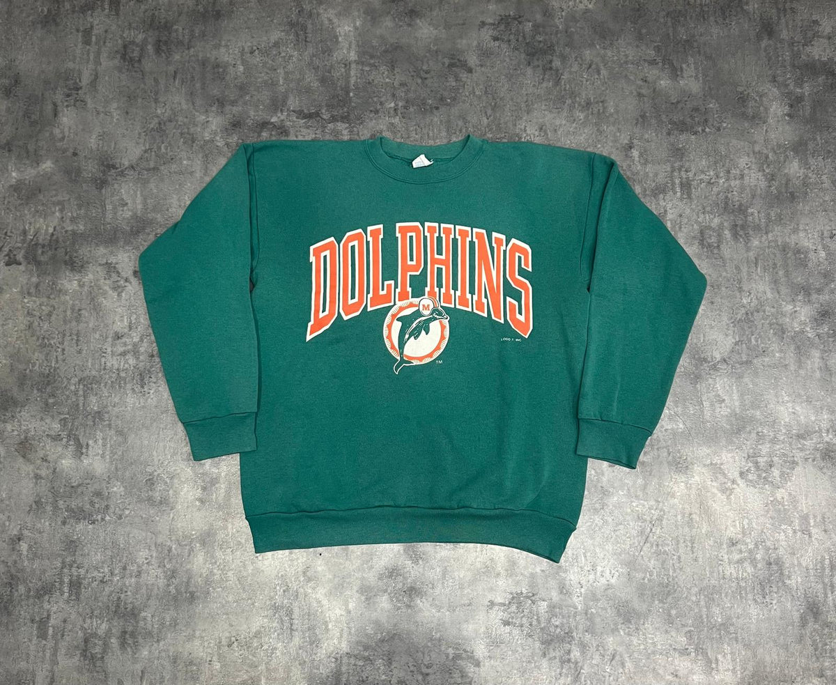 Vintage 90s Miami Dolphins NFL Sweatshirt – Tultex Made in USA XL