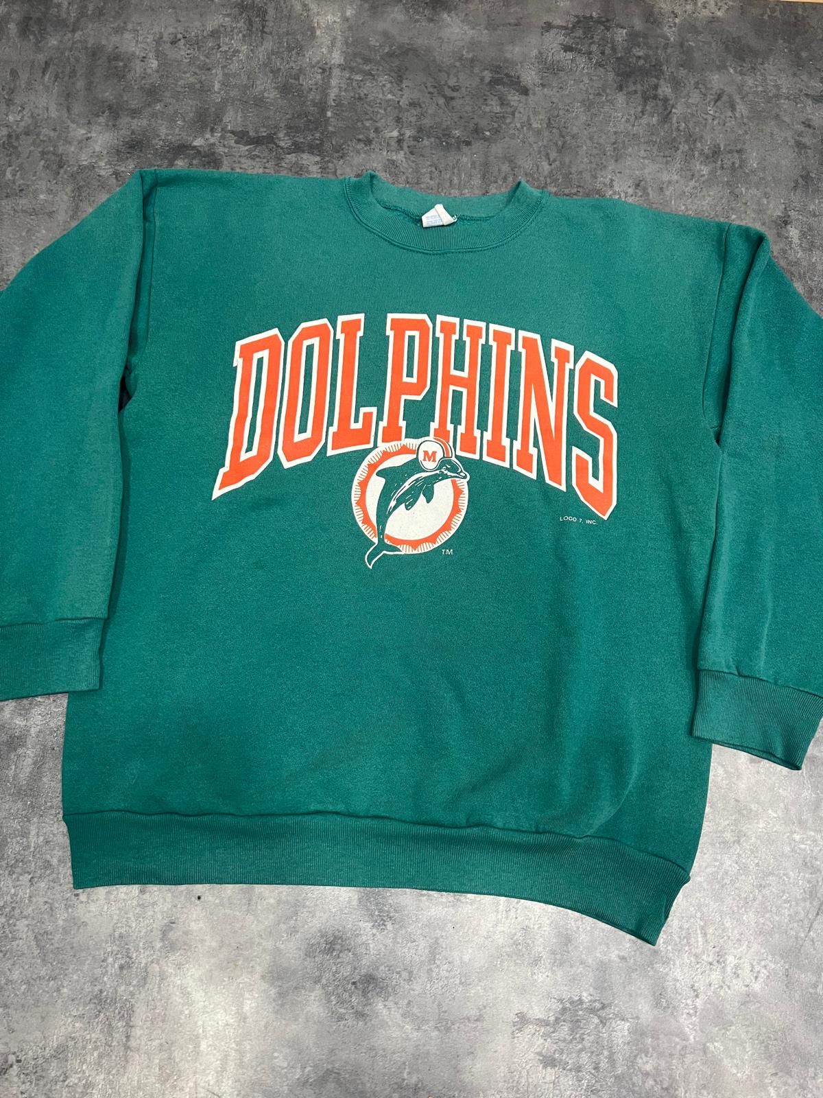 Vintage 90s Miami Dolphins NFL Sweatshirt – Tultex Made in USA XL