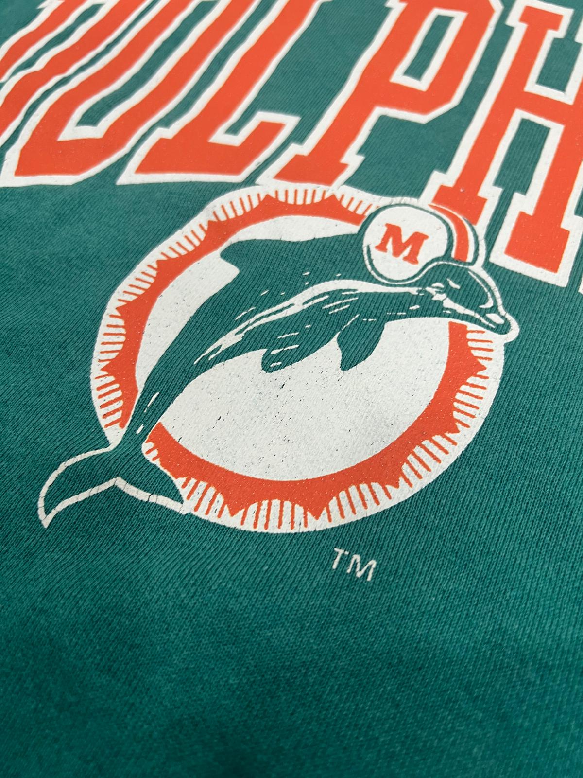 Vintage 90s Miami Dolphins NFL Sweatshirt – Tultex Made in USA XL