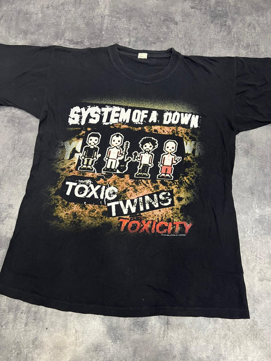 System of a Down Toxicity 2001 Vintage T-Shirt – Toxic Twins 69 / Nu Metal