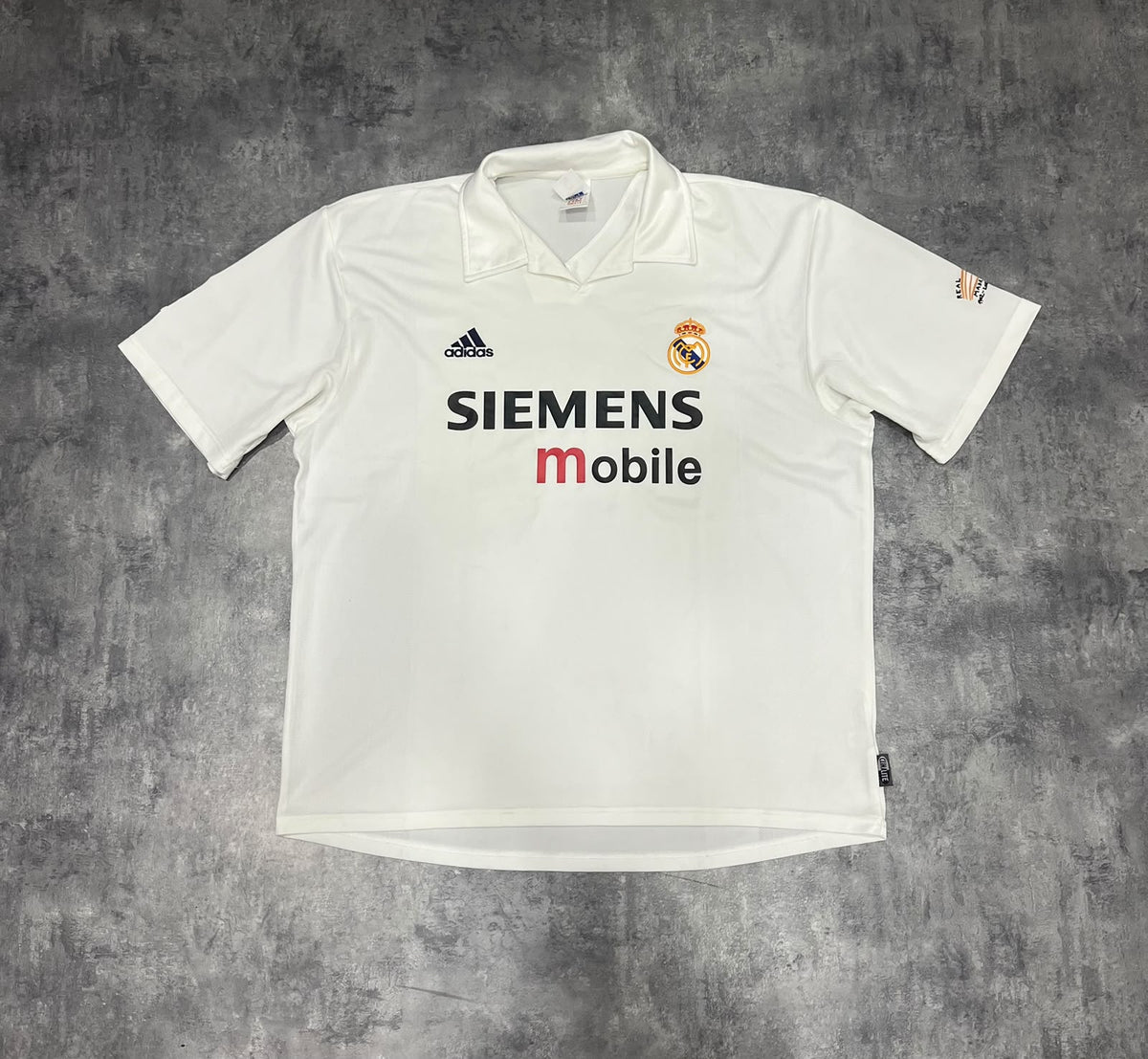 Camiseta Real Madrid 2002/03 Adidas Vintage Original – Siemens Mobile Centenario