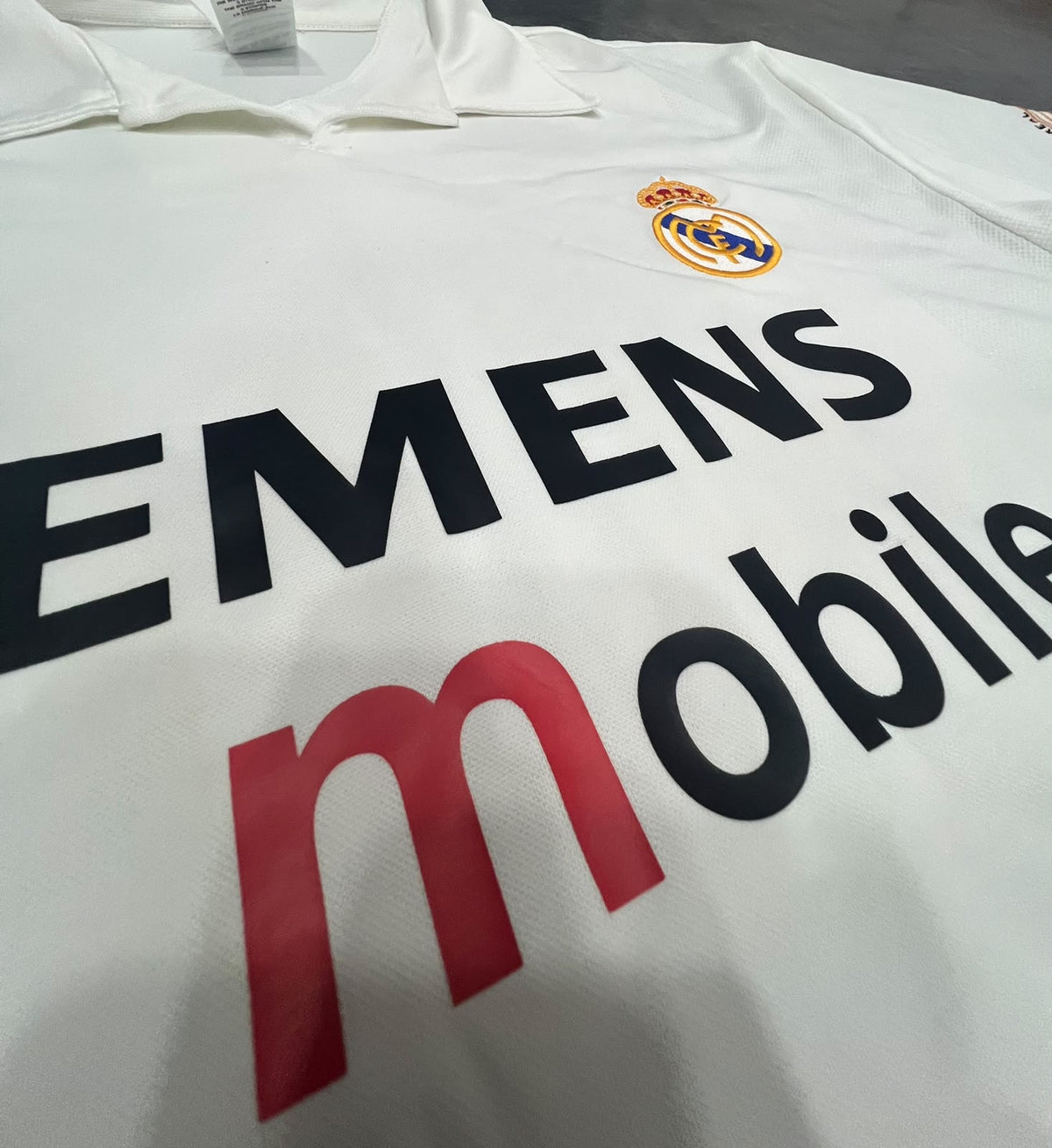 Camiseta Real Madrid 2002/03 Adidas Vintage Original – Siemens Mobile Centenario