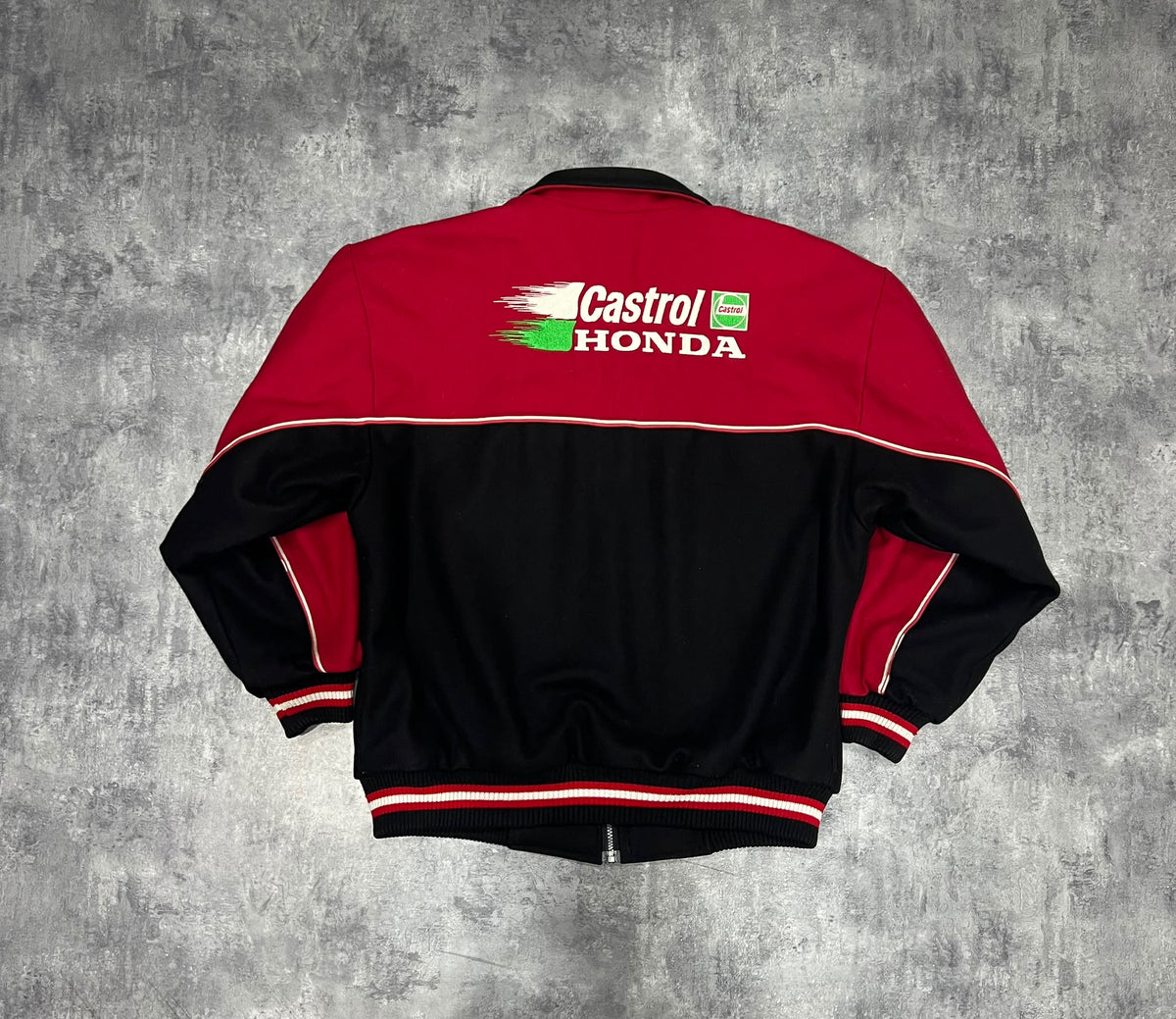Castrol Honda HRC Vintage 90s Racing Jacket – Made in England XL