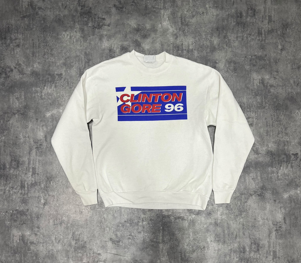 Clinton Gore 96 Vintage Lee USA Sweatshirt – Presidential Campaign 1996