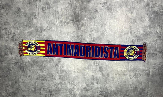 Bufanda vintage Boixos Nois FC Barcelona años 90 – Antimadridista Retro Football Scarf